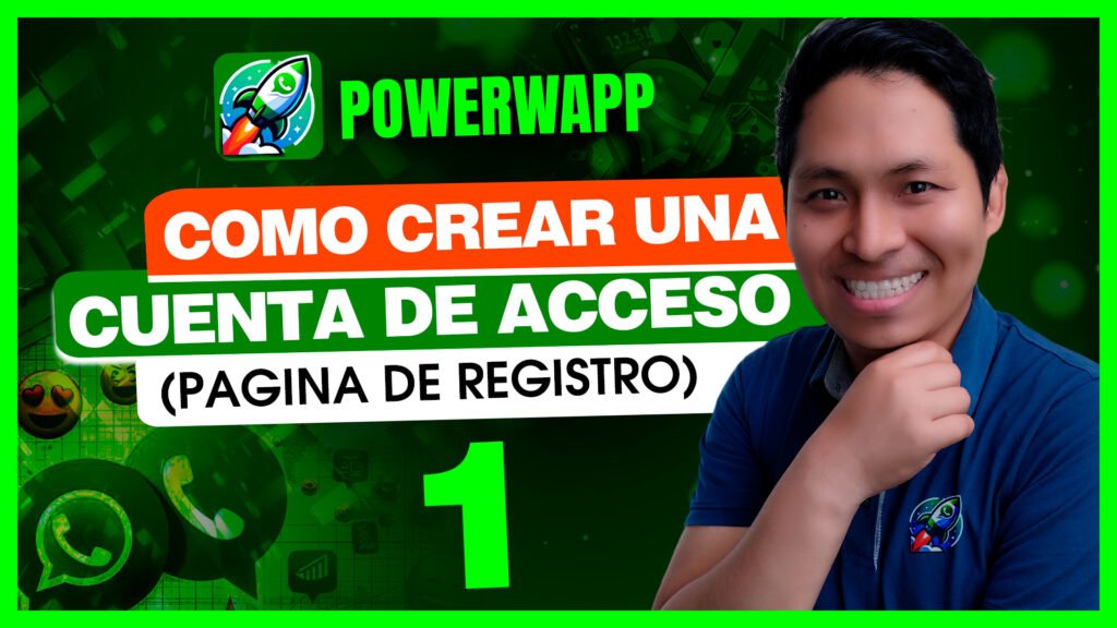 POWERWAPP Crea una cuenta (SignUp Registro)