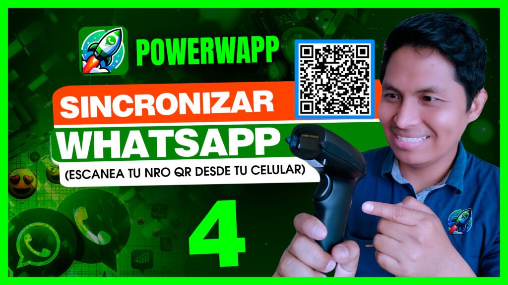 POWERWAPP Sincronizar Cuenta WhatsApp vía QR