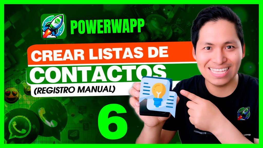 POWERWAPP Crear Listas de contactos Manual